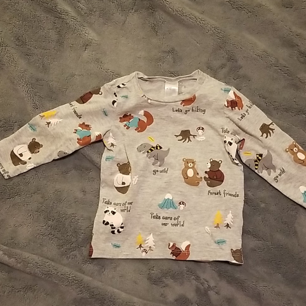 H&M Long Sleeve Shirt Baby Boy 6-9M